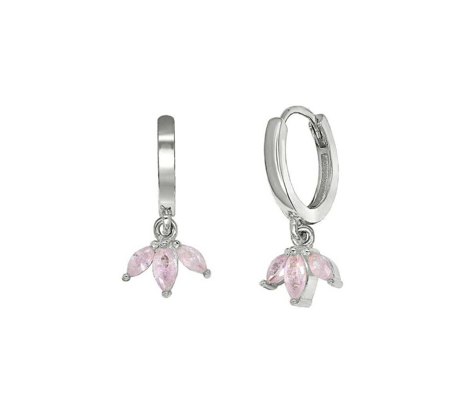 Joyas Plata Joyeria Luis Luna | Aros Casmir Rosa Plata