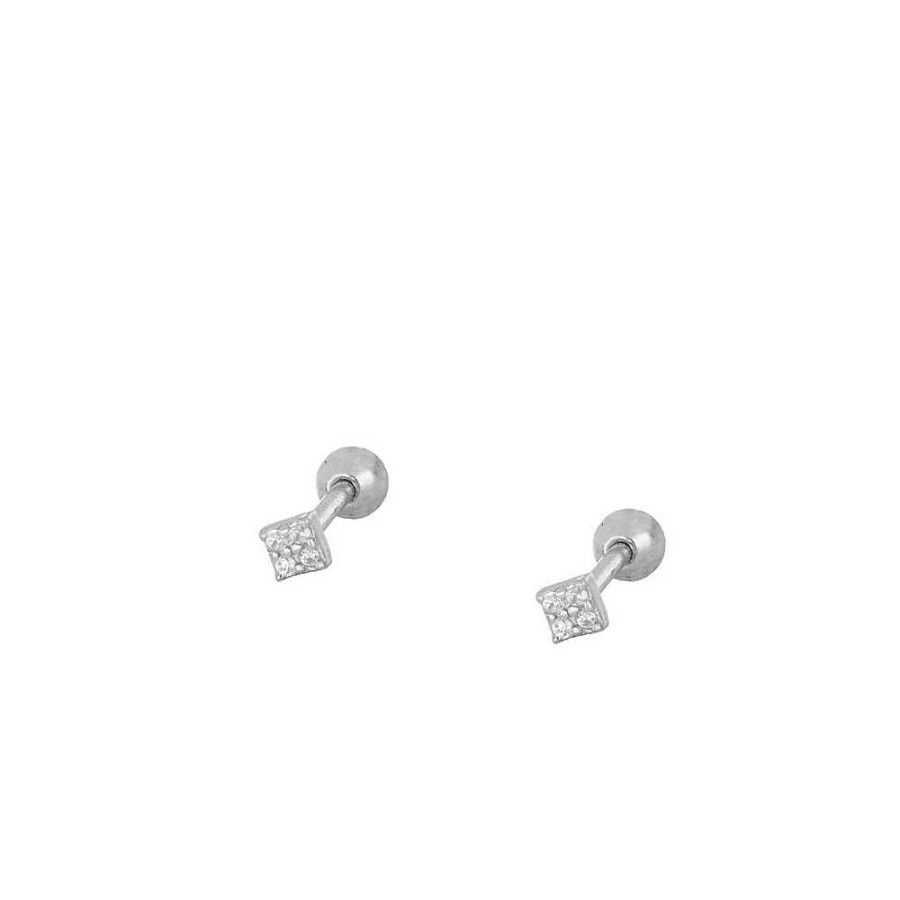 Joyas Plata Joyeria Luis Luna | Piercing Mini Square Plata