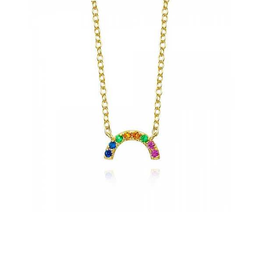 Joyas Plata Joyeria Luis Luna | Collar Little Rainbow Plata Dorada