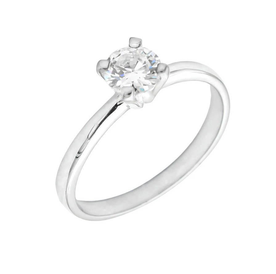 Boda Joyeria Luis Luna | Solitario Brisa Diamante 0,50Ct G-Vs Oro Blanco 18K