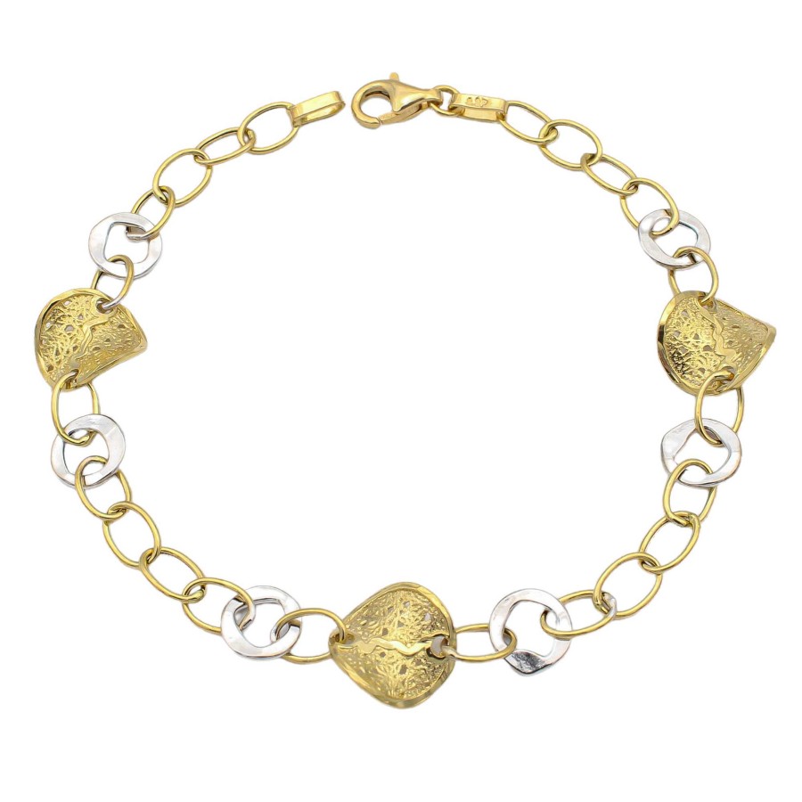 Joyas Oro 18K Joyeria Luis Luna | Pulsera Caeli Oro Bicolor 18K