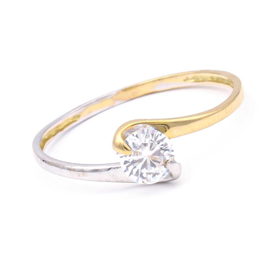 Boda Joyeria Luis Luna | Anillo Angel Oro Bicolor 18K