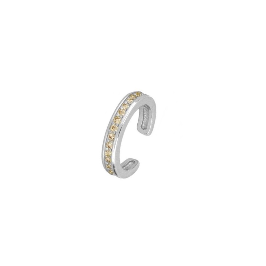 Joyas Plata Joyeria Luis Luna | Ear Cuff Idoia Champagne Plata