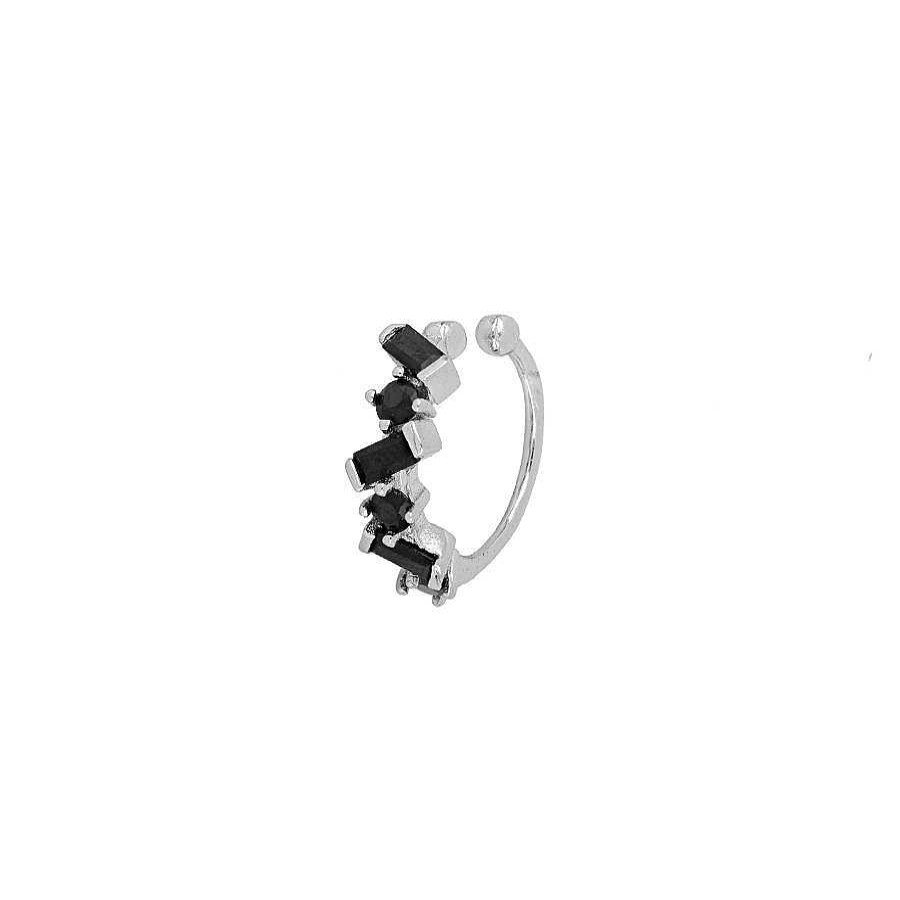 Joyas Plata Joyeria Luis Luna | Ear Cuff Hidra Black Plata