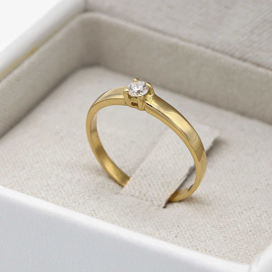 Boda Joyeria Luis Luna | Anillo Naya Diamante 0,106Ct Oro 18K