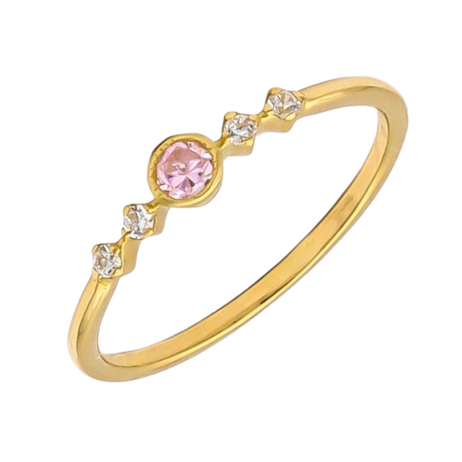 Joyas Oro 18K Joyeria Luis Luna | Anillo Daila Pink Oro 18K