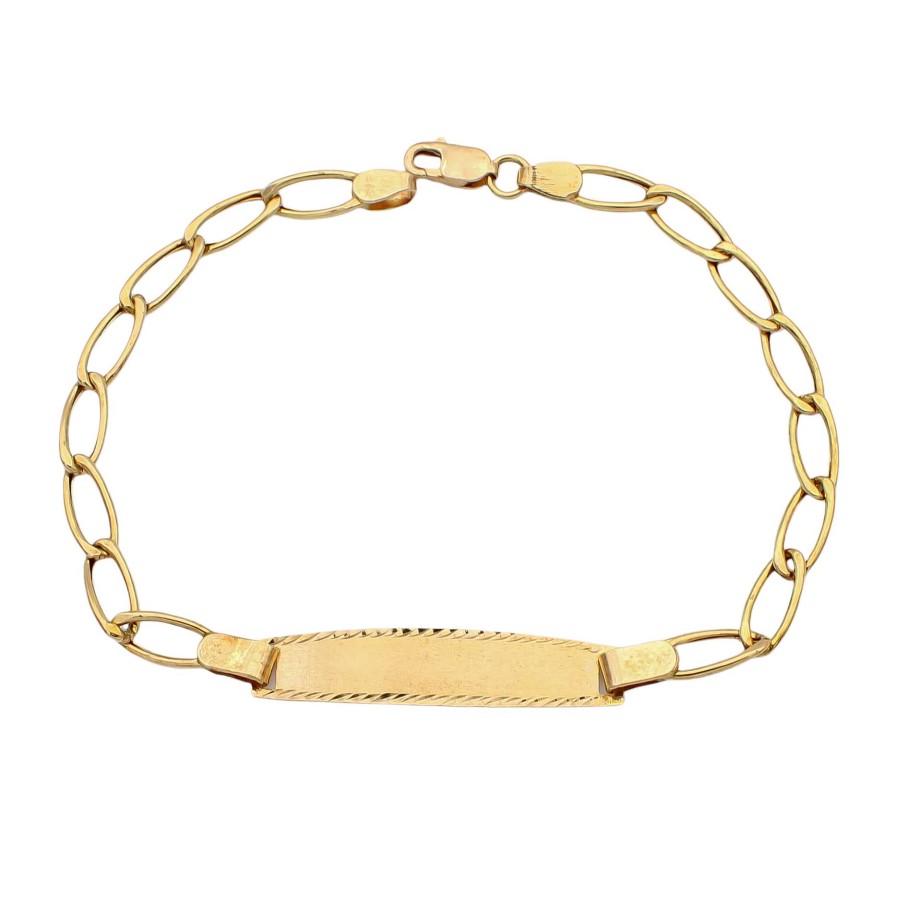 Joyas Oro 18K Joyeria Luis Luna | Pulsera Esclava Figaro Oro 18K