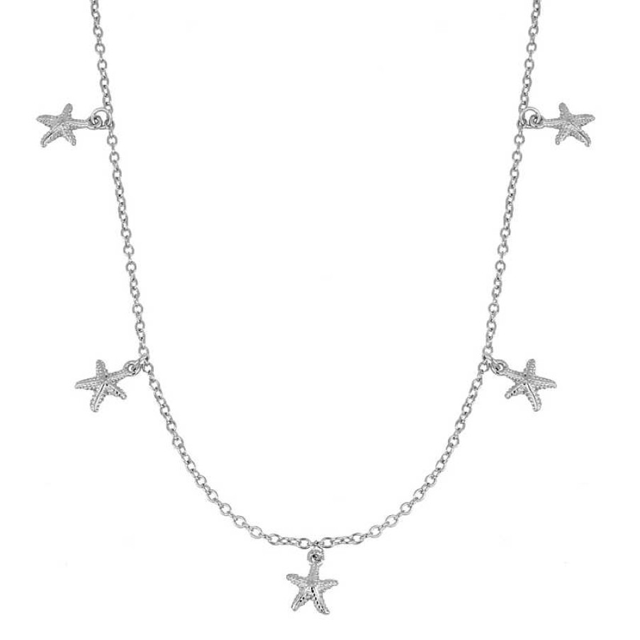 Joyas Plata Joyeria Luis Luna | Gargantilla Starfish Plata