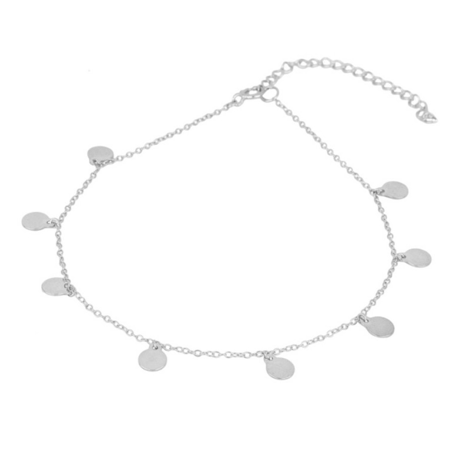 Joyas Plata Joyeria Luis Luna | Tobillera Medallitas Plata