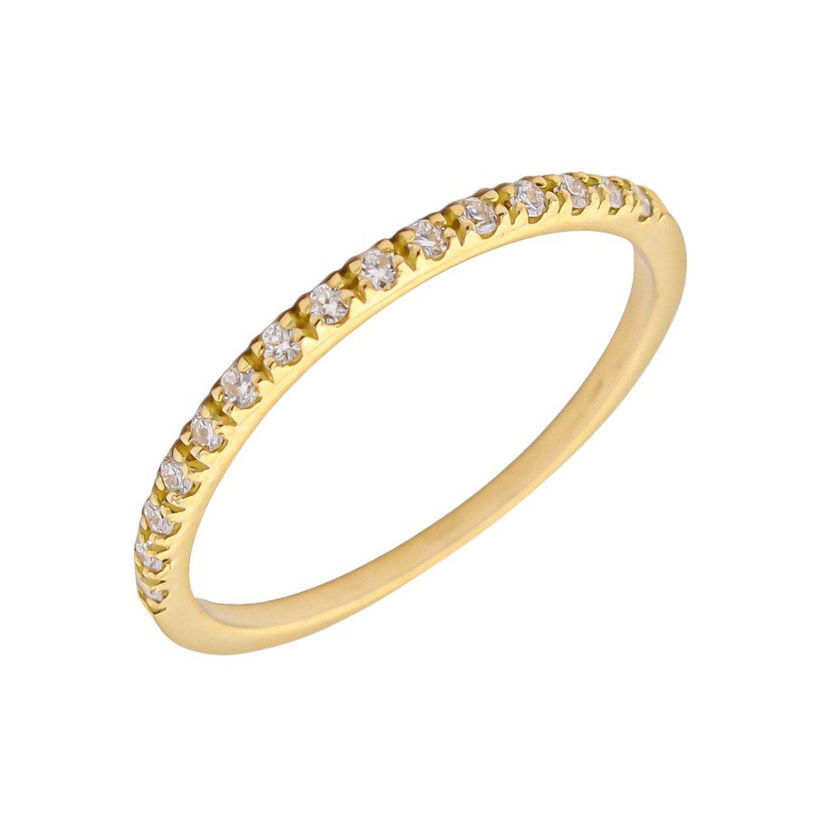 Boda Joyeria Luis Luna | Media Alianza Bella Diamantes 0,12Ct E-Vs1 Oro Amarillo 18K