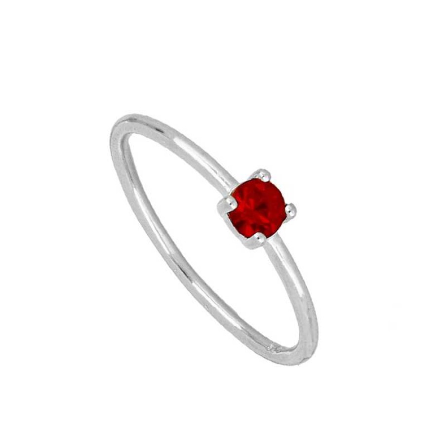 Joyas Plata Joyeria Luis Luna | Anillo Kalei Red Plata