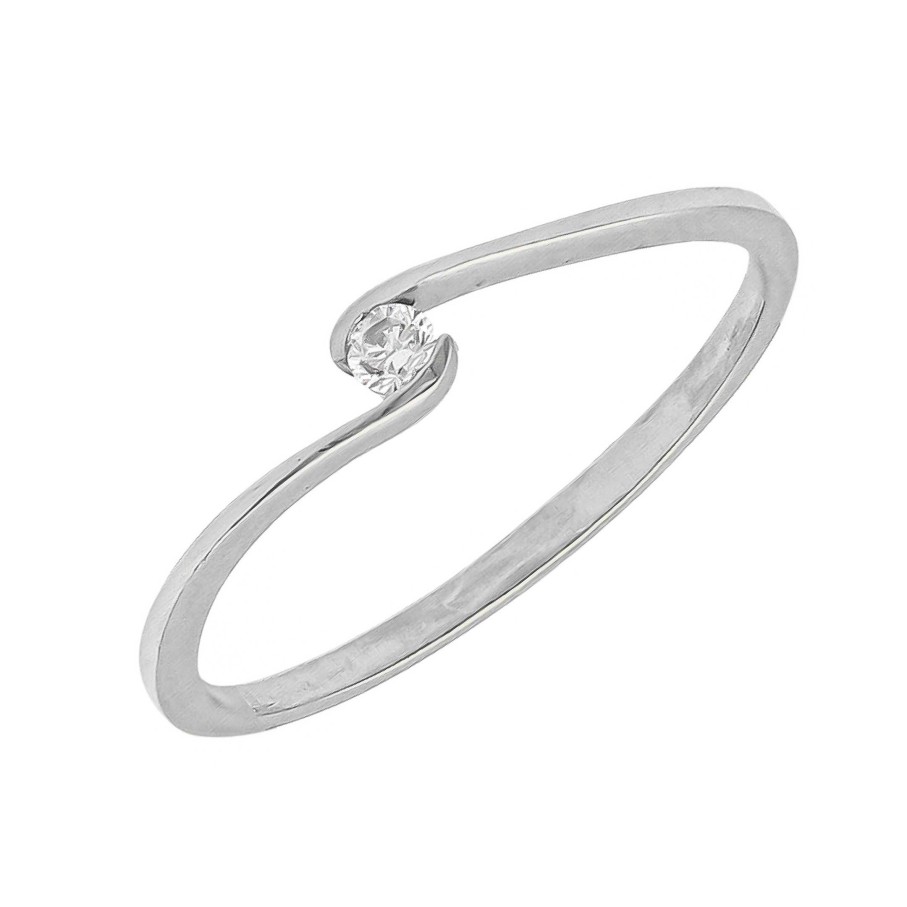 Boda Joyeria Luis Luna | Anillo Shela Diamante 0,04Ct E-Vs1 Oro Blanco 18K