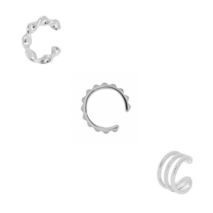 Packs Joyeria Luis Luna | Pack Basic Ear Cuffs Plata