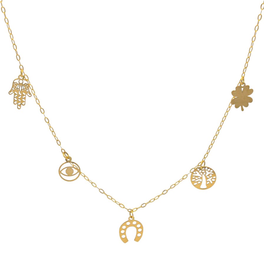 Joyas Oro 18K Joyeria Luis Luna | Gargantilla Lucky Charms Oro 18K