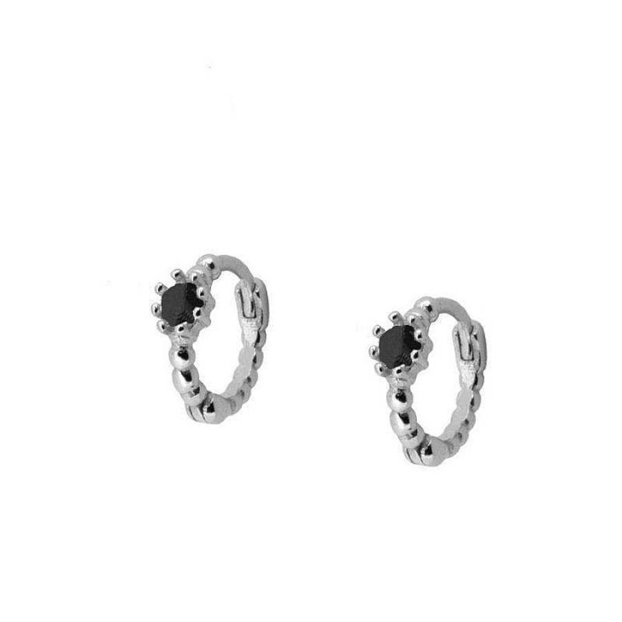 Joyas Plata Joyeria Luis Luna | Aros Vani Black Plata