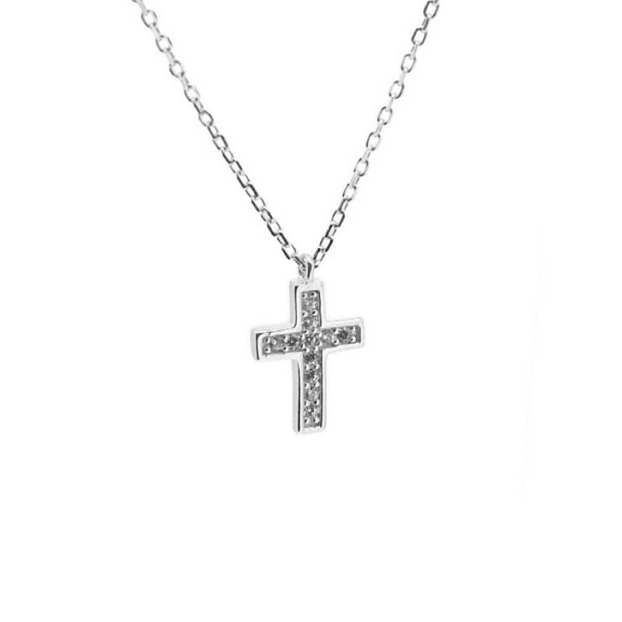 Joyas Plata Joyeria Luis Luna | Collar Crystal Cross Plata