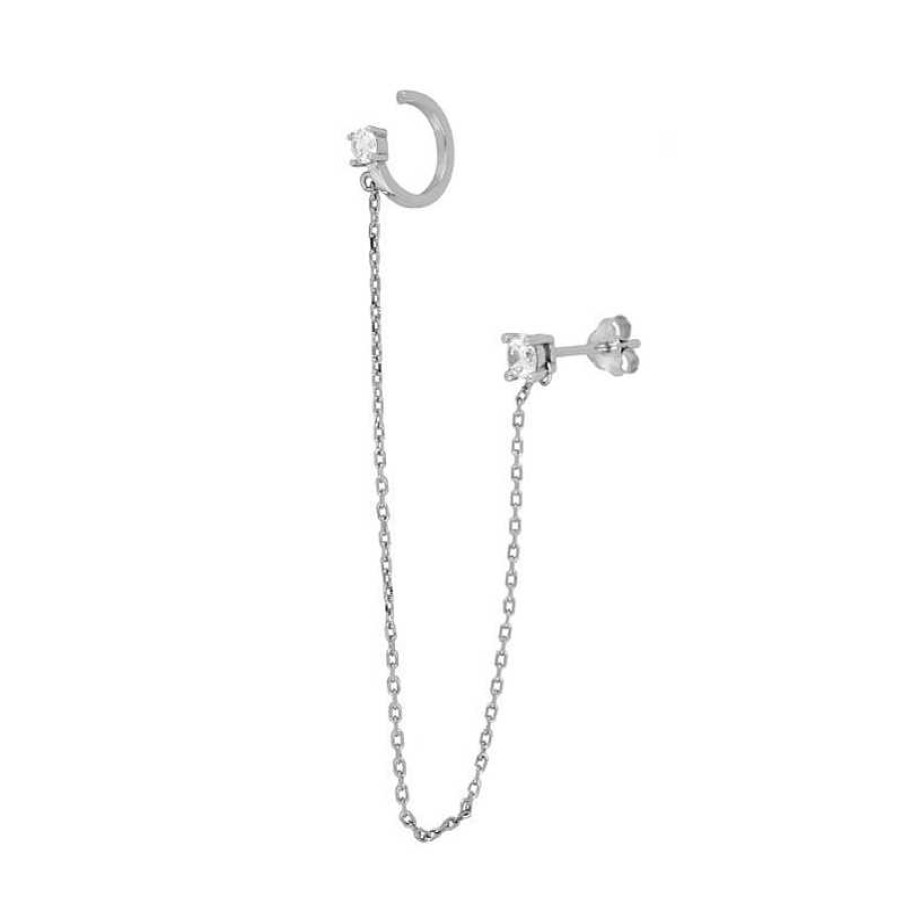 Joyas Plata Joyeria Luis Luna | Ear Cuff Mara Chain Plata