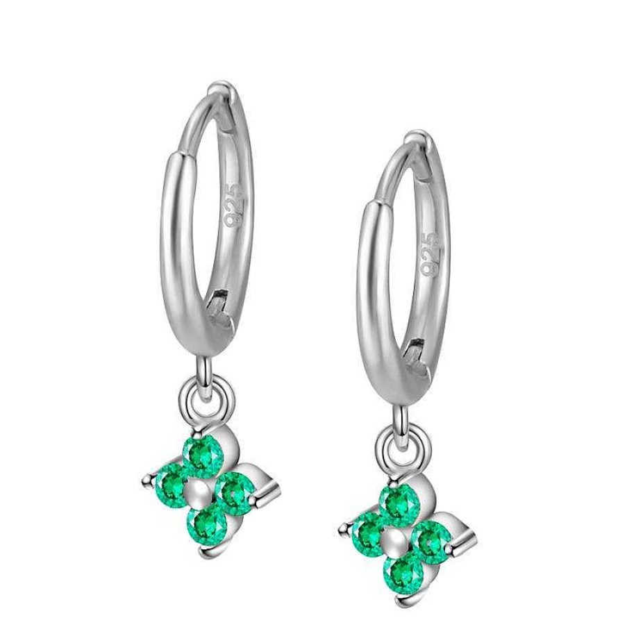 Joyas Plata Joyeria Luis Luna | Aros Glam Green Plata