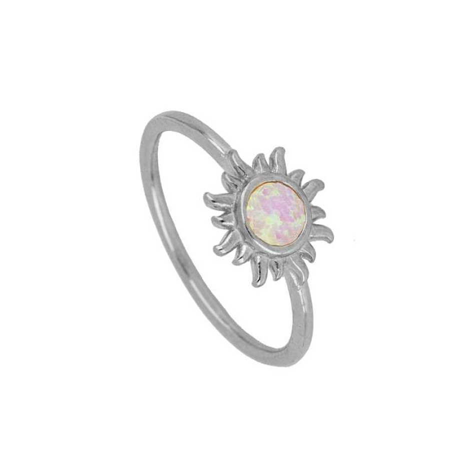 Joyas Plata Joyeria Luis Luna | Anillo Sole Palo Rosa Plata