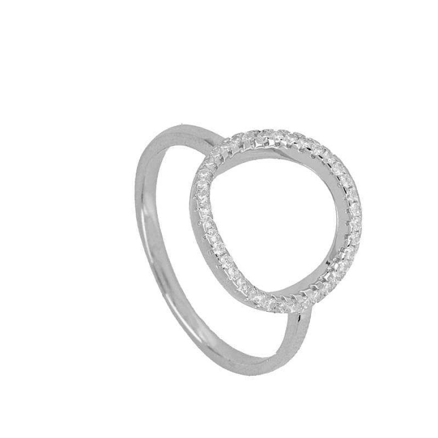 Joyas Plata Joyeria Luis Luna | Anillo Karma Circonitas Plata