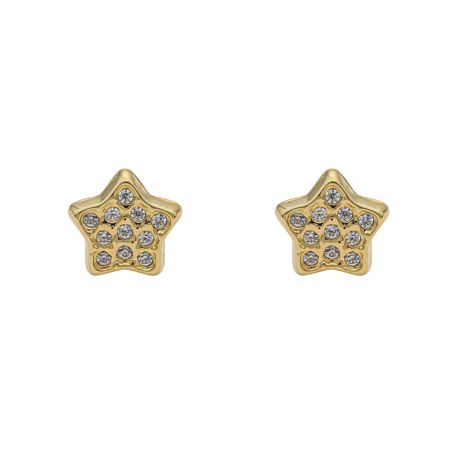 Joyas Oro 18K Joyeria Luis Luna | Pendientes Star Oro 18K