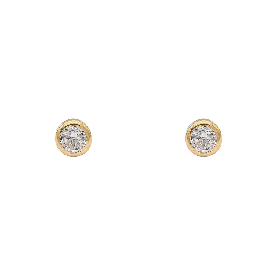 Joyas Oro 18K Joyeria Luis Luna | Pendientes Mini Luz Oro 18K