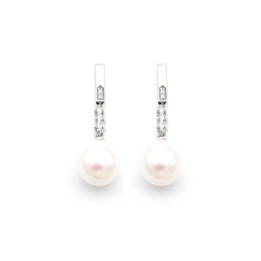 Boda Joyeria Luis Luna | Pendientes Sheet Oro Blanco 18K