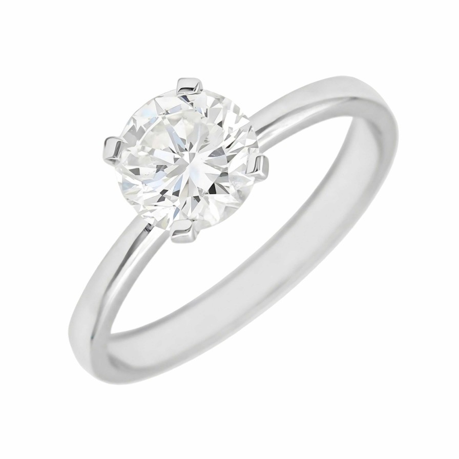 Boda Joyeria Luis Luna | Solitario Brisa Diamante 1,24Ct Oro Blanco 18K