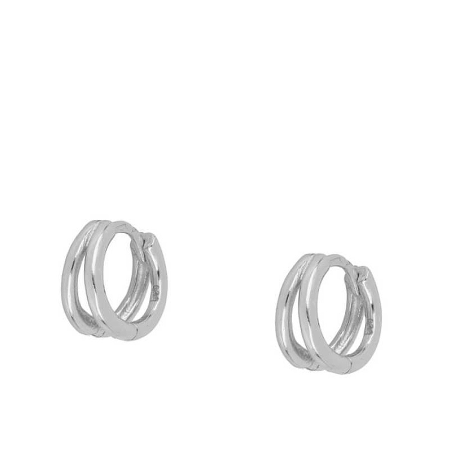 Joyas Plata Joyeria Luis Luna | Aros Doble Lue Plata