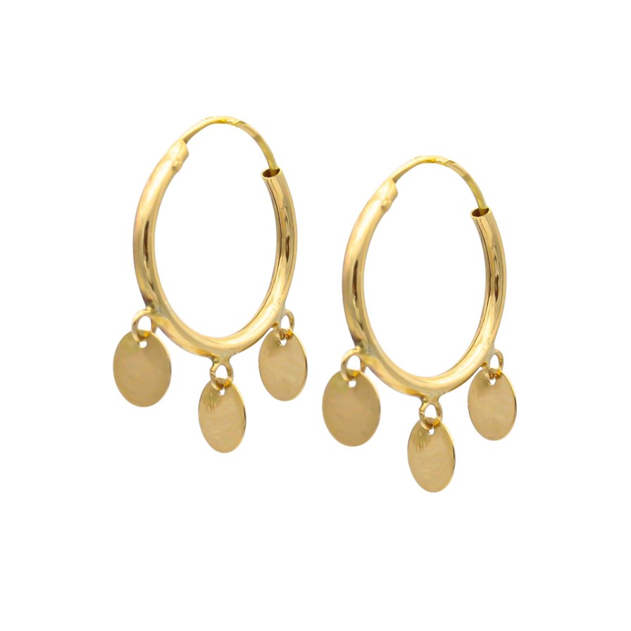 Joyas Oro 18K Joyeria Luis Luna | Aros Multi Medals Oro 18K