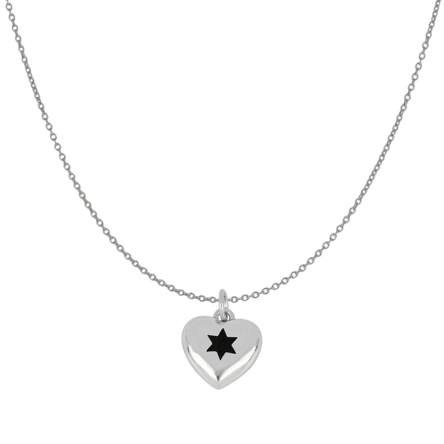 Joyas Plata Joyeria Luis Luna | Collar Heart Black Plata