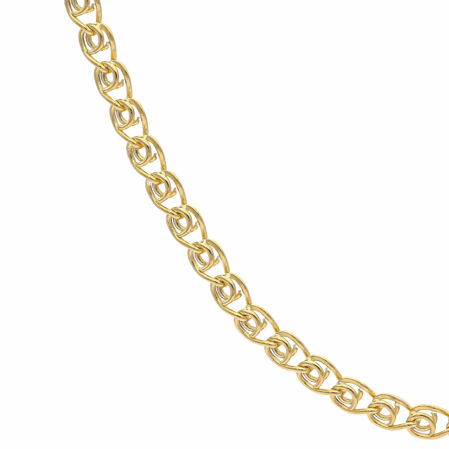 Joyas Oro 18K Joyeria Luis Luna | Cadena Milanesa 45Cm Oro 18K