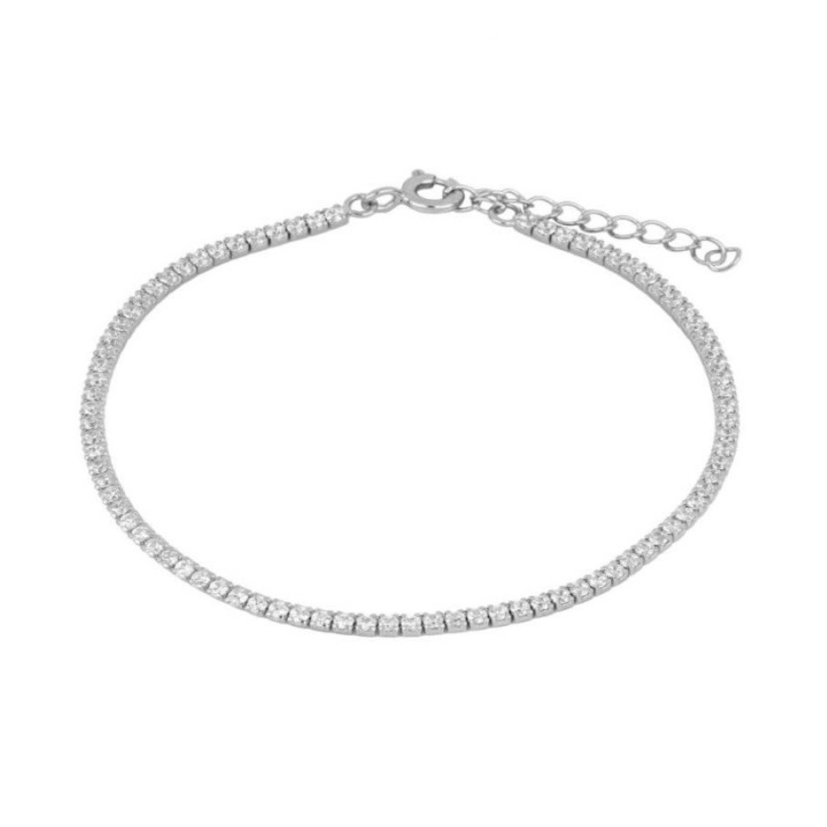 Joyas Plata Joyeria Luis Luna | Pulsera Dune Circonitas Plata