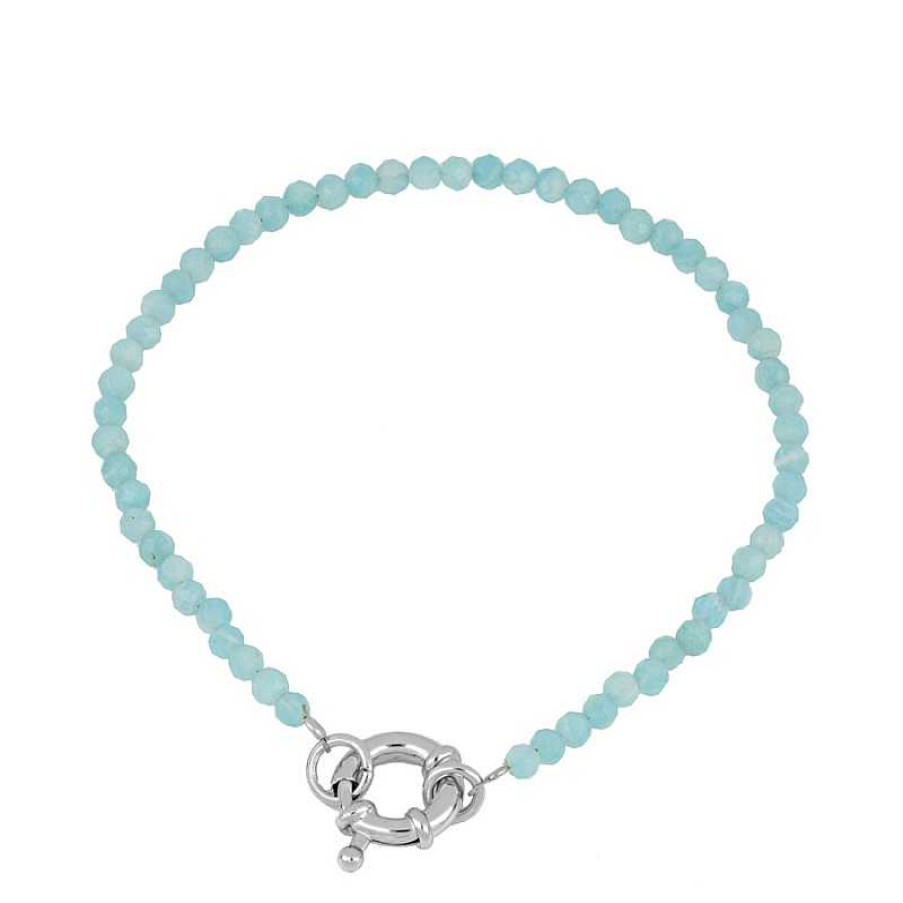 Joyas Plata Joyeria Luis Luna | Pulsera Anisa Amazonita Plata