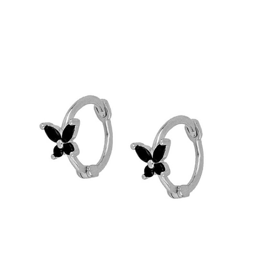 Joyas Plata Joyeria Luis Luna | Aros Marilia Black Plata