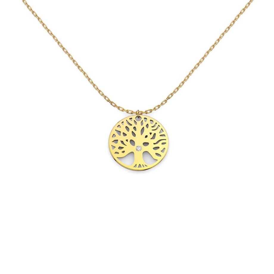 Diamantes Joyeria Luis Luna | Gargantilla Diamond Tree Oro 18K