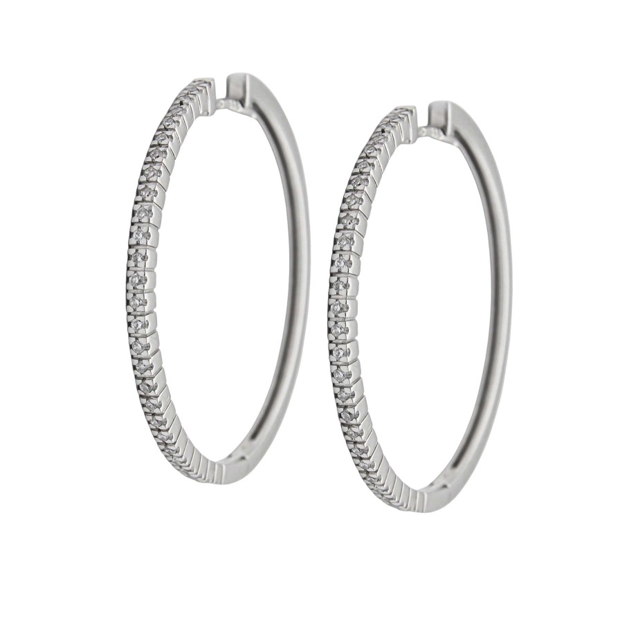 Boda Joyeria Luis Luna | Aros Zelene 0,27Ct Oro Blanco 18K