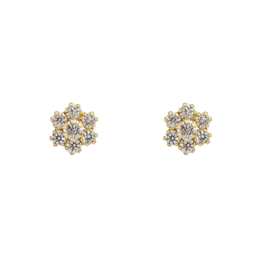 Joyas Oro 18K Joyeria Luis Luna | Pendientes Snow Oro 18K