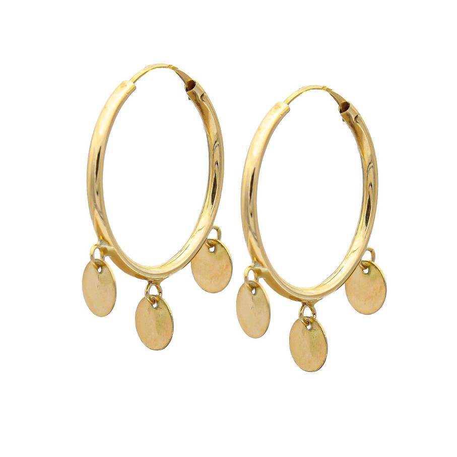 Joyas Oro 18K Joyeria Luis Luna | Aros Multi Medals Oro 18K