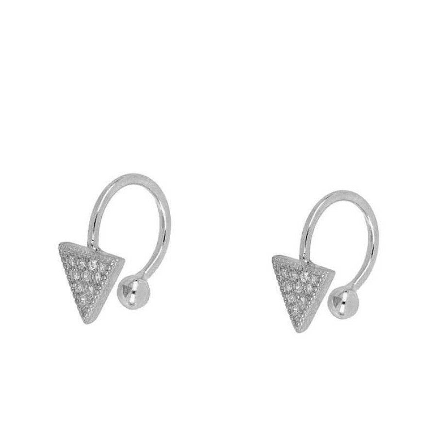 Joyas Plata Joyeria Luis Luna | Ear Cuff Triangle Plata