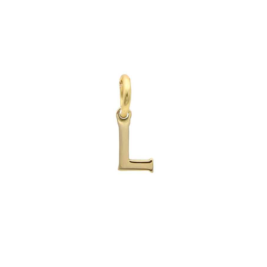 Joyas Oro 18K Joyeria Luis Luna | Colgante Shine Letter Oro 18K