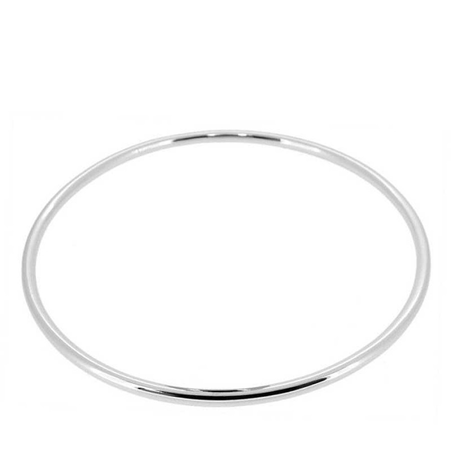 Joyas Plata Joyeria Luis Luna | Pulsera Rigid 2Mm Plata