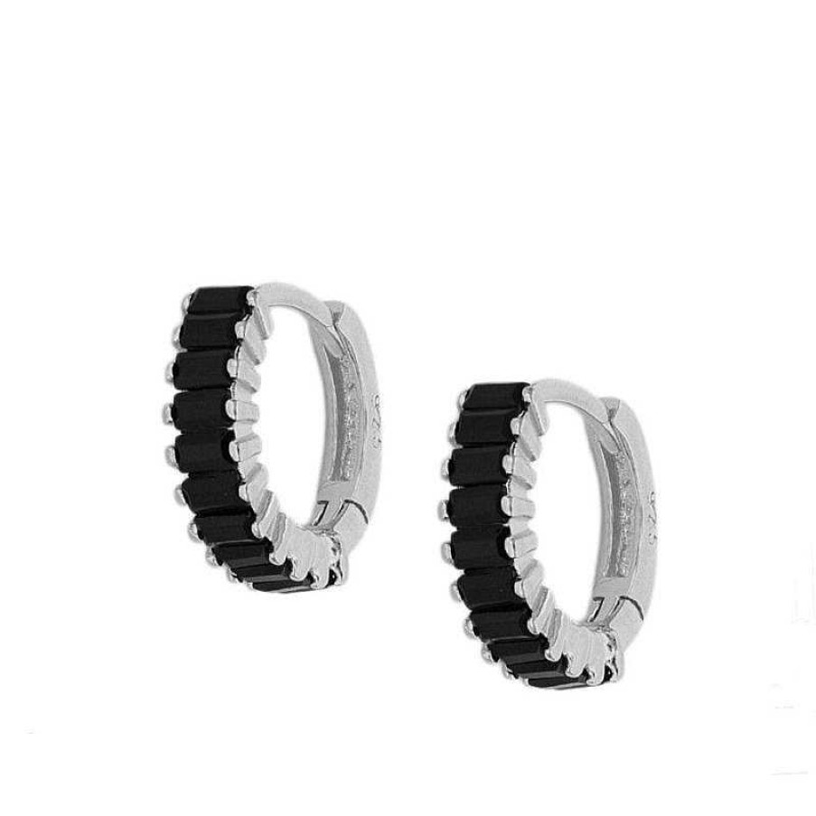 Joyas Plata Joyeria Luis Luna | Aros Olimpo Black Plata