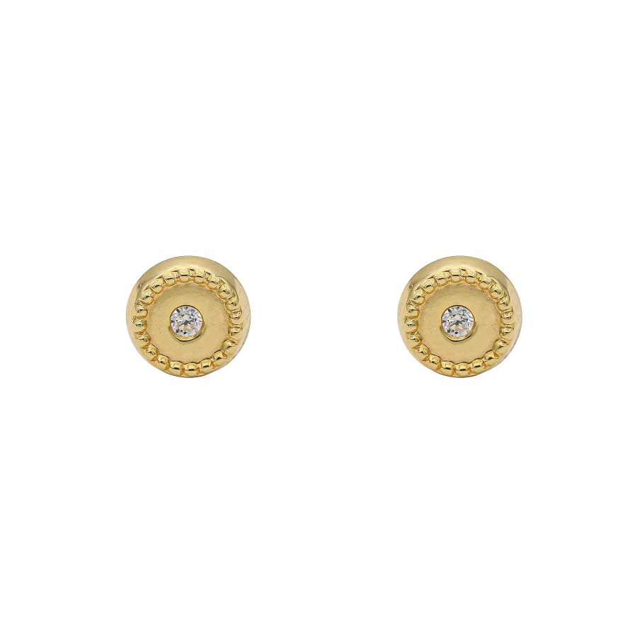 Joyas Oro 18K Joyeria Luis Luna | Pendientes Round Oro 18K