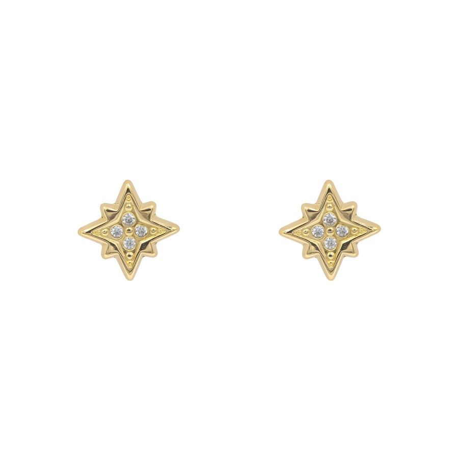 Joyas Oro 18K Joyeria Luis Luna | Pendientes Polar Oro 18K