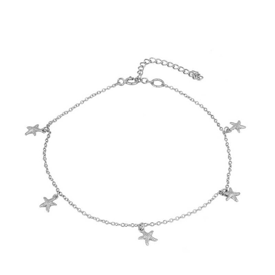 Joyas Plata Joyeria Luis Luna | Tobillera Sea Star Plata