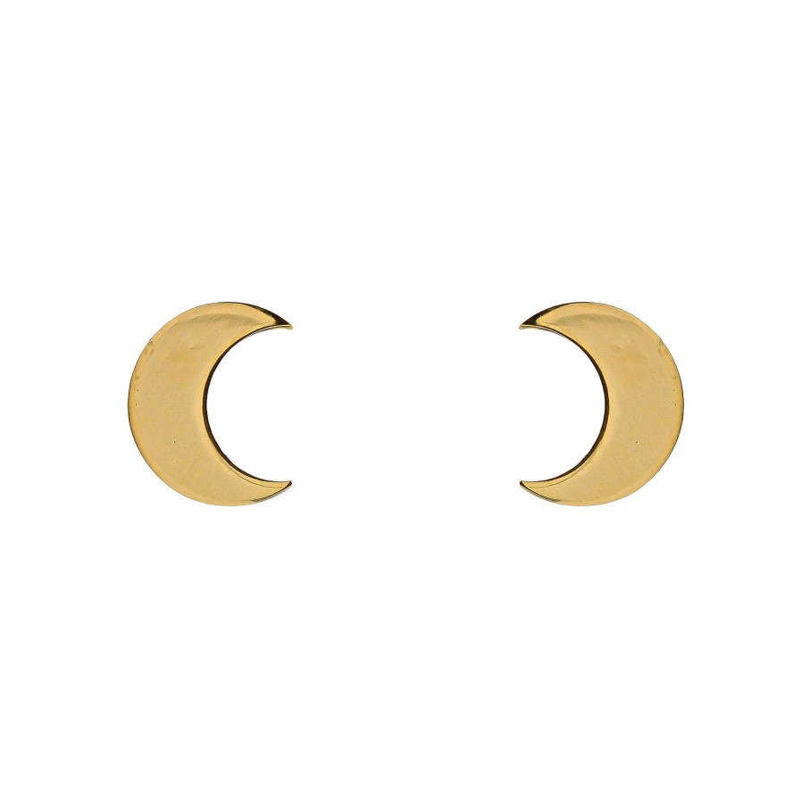 Joyas Oro 18K Joyeria Luis Luna | Pendientes Luna Oro 18K