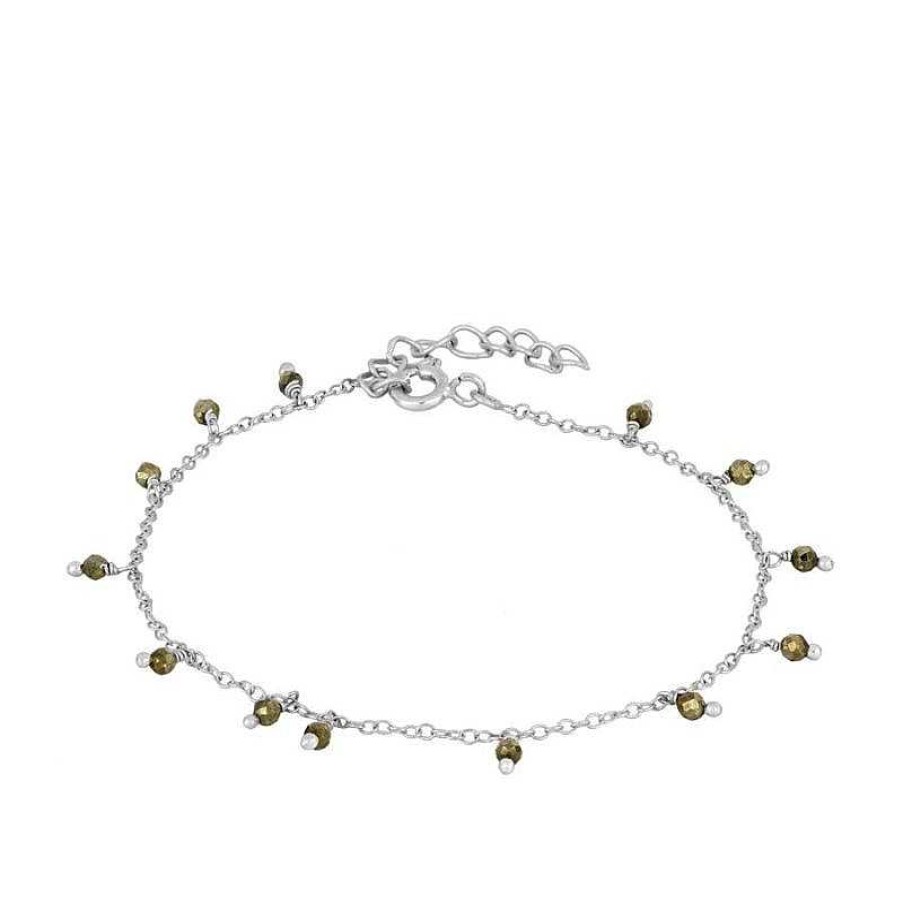 Joyas Plata Joyeria Luis Luna | Pulsera Acra Pirita Plata