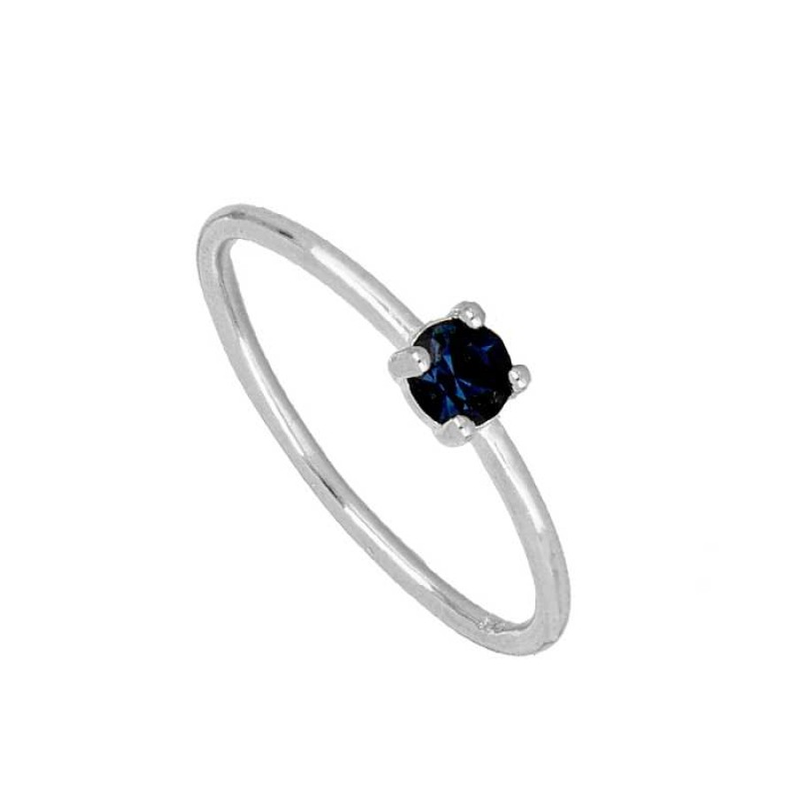 Joyas Plata Joyeria Luis Luna | Anillo Kalei Blue Plata