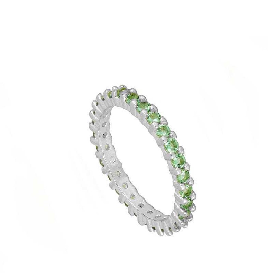 Joyas Plata Joyeria Luis Luna | Anillo Nara Green Plata